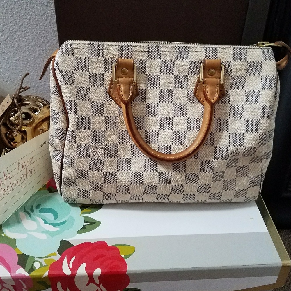 Louis Vuitton Damier Azure Speedy 25 -*REPOSH* from 2018